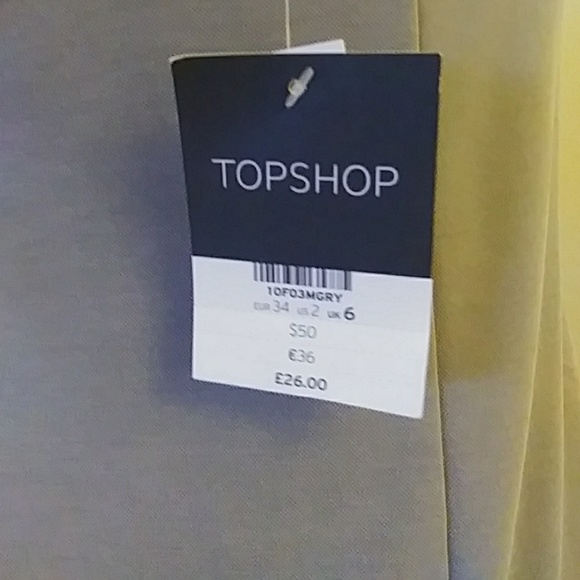 TOPSHOP- NWT grey dress [0348] - Picture 7 of 9